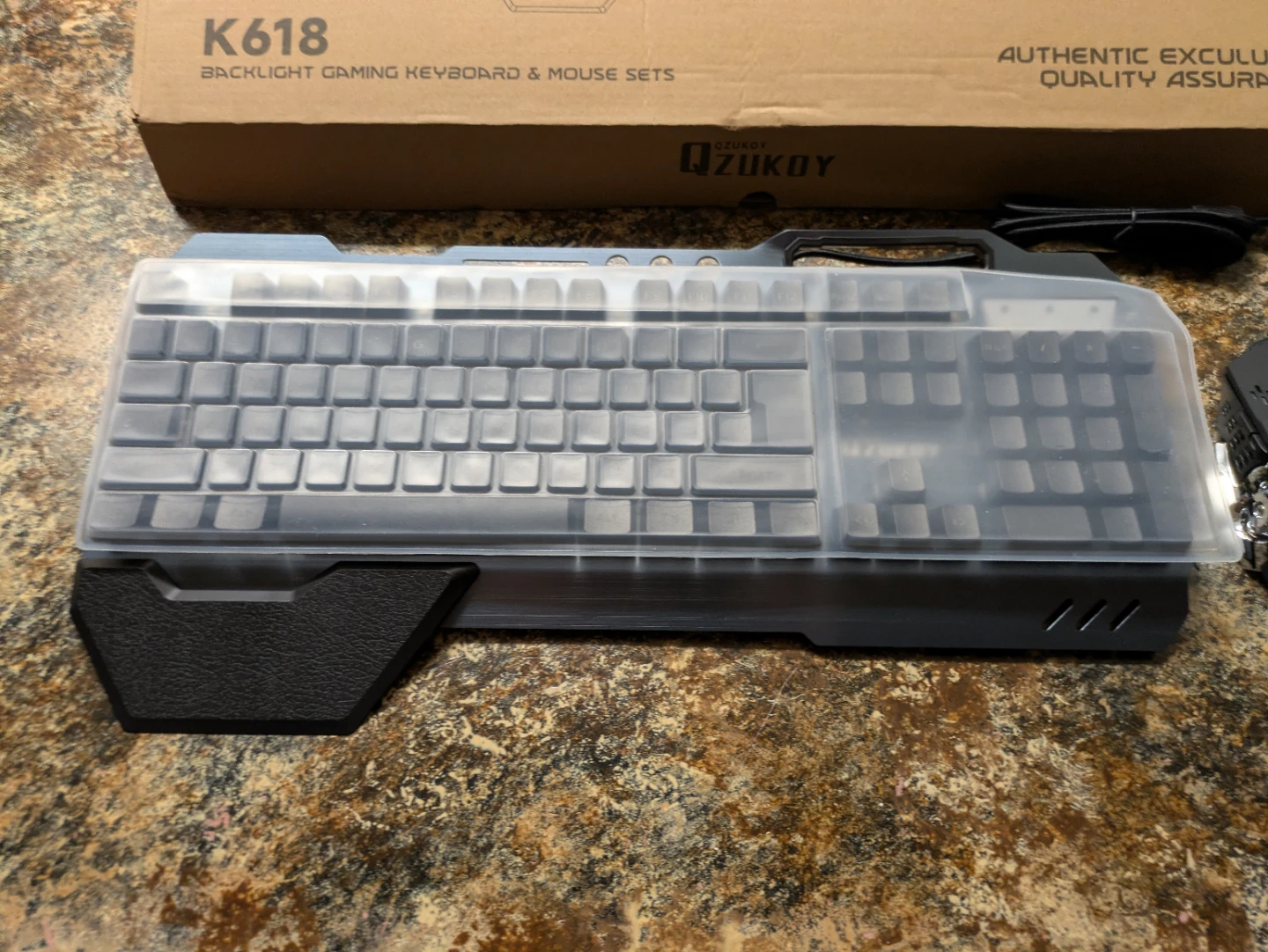 Ergonomic Backlit Gaming Keyboard & Mouse Set - photo 3