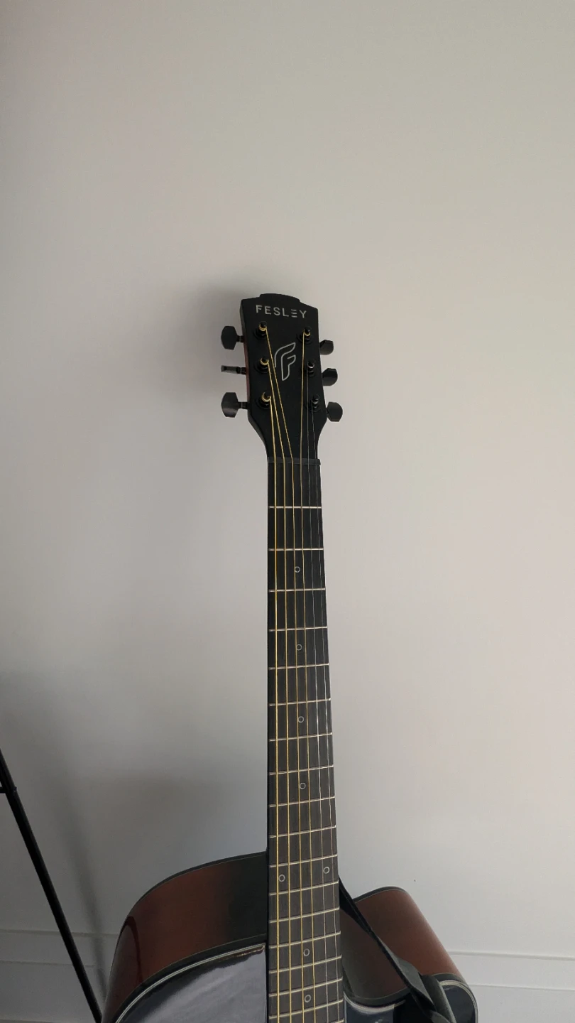 Fesley X Acoustic Guitar - Sunburst - photo 4