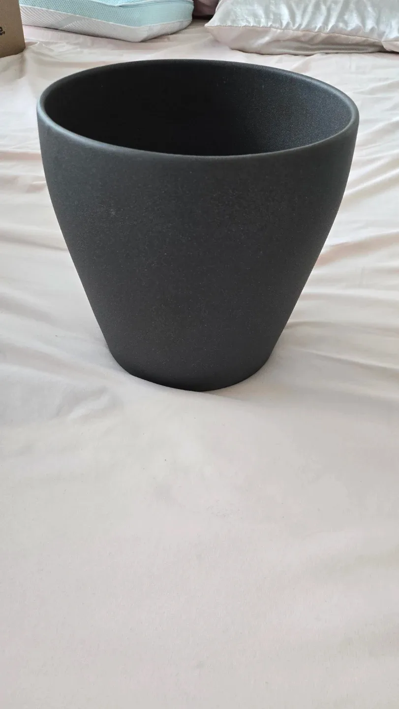 IKEA Persillade Plant Pot - Black, 7.5" #Cleanout