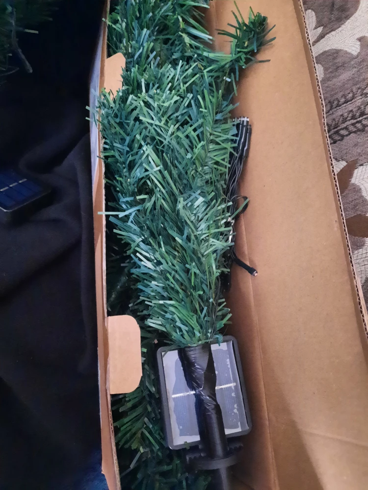 Small Artificial Christmas Tree with Solar Light - photo 3