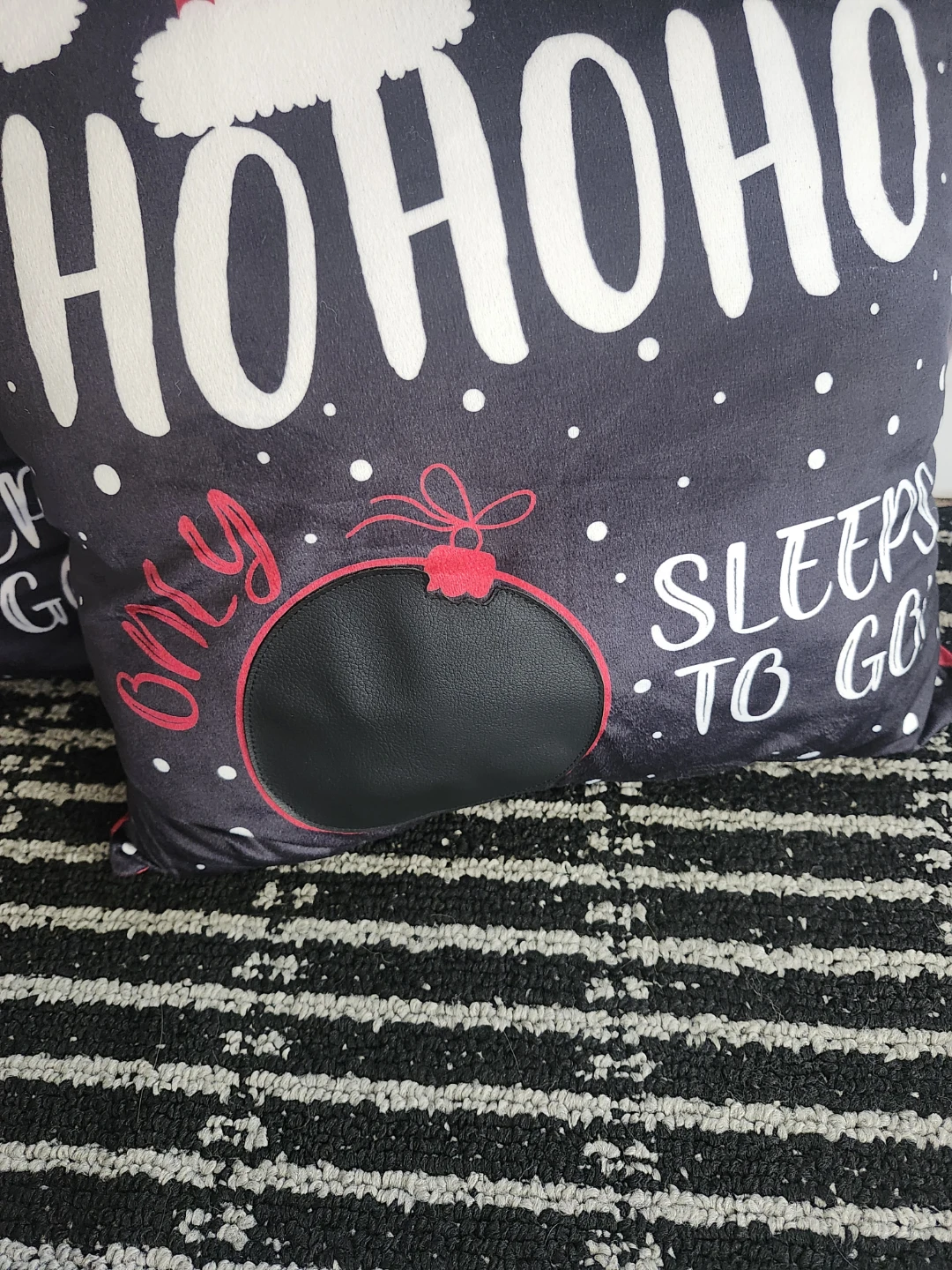 (2) New Chalk Write On Countdown Christmas Pillows - photo 2