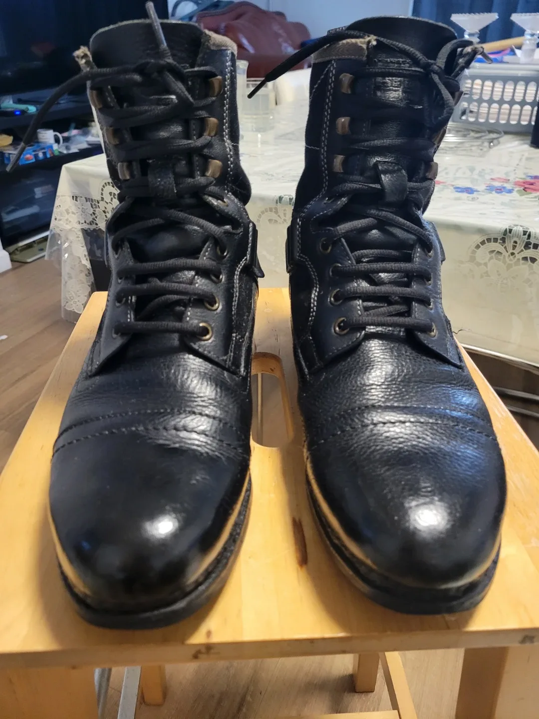 G-Star RAW Black Leather Boots image indicator(2)