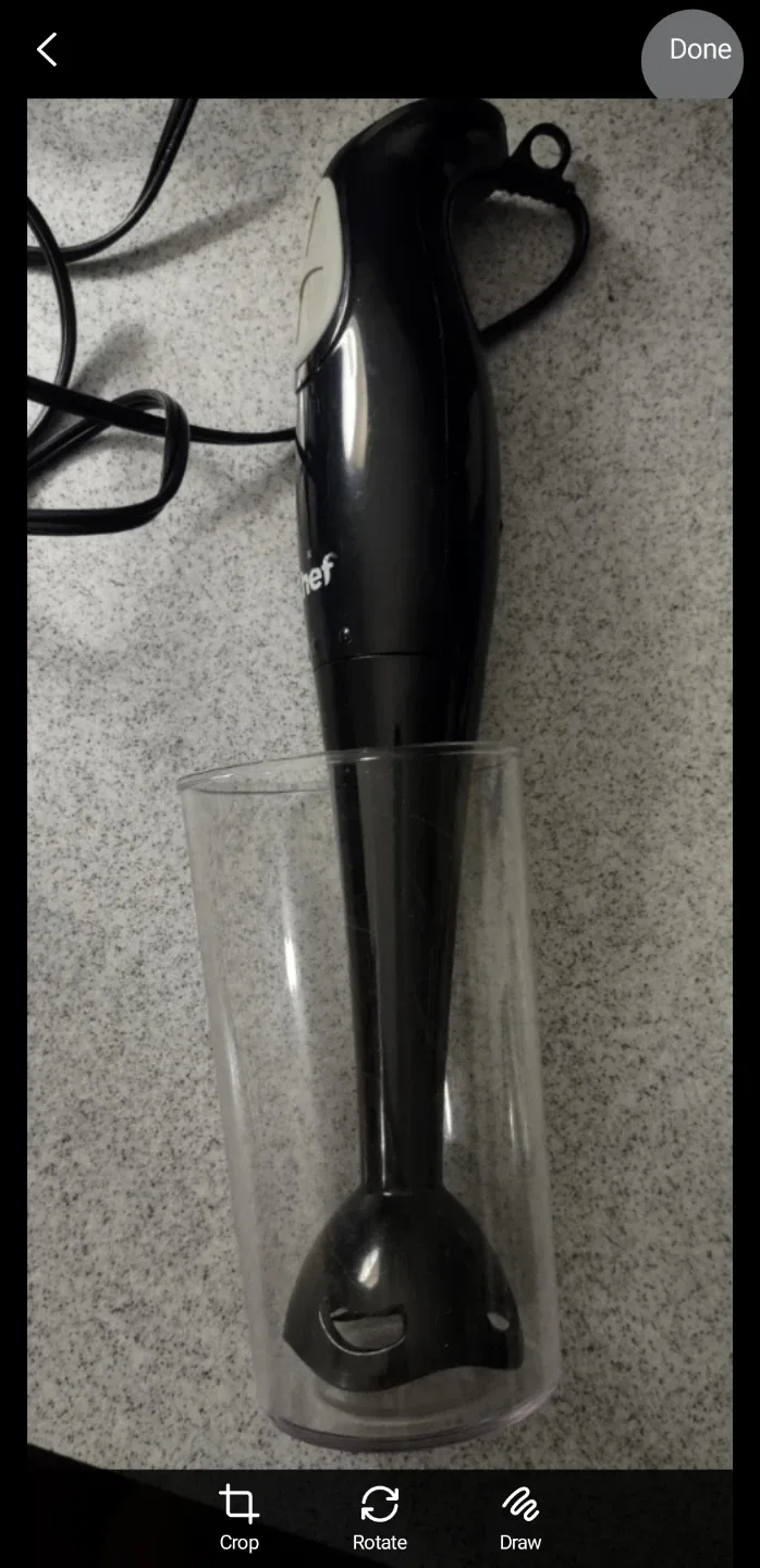 Chef Hand Blender with cup# Cleanout