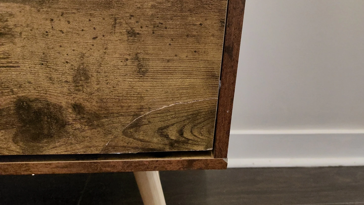 Brown Wood Console Table - photo 3