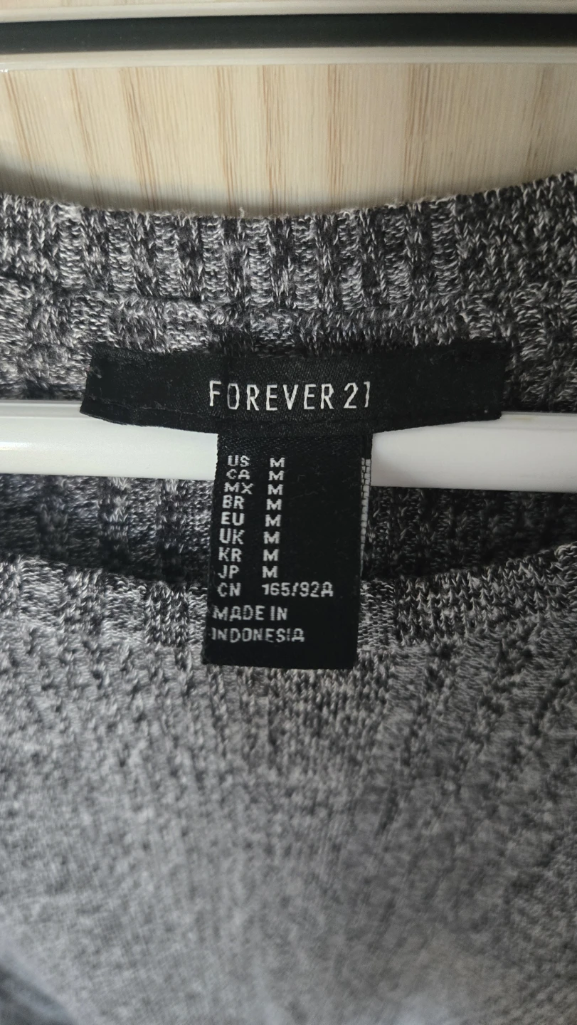 Forever 21 Grey Long Sleeve Dress - photo 2