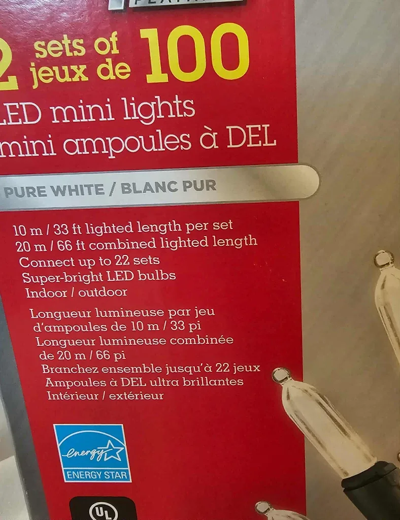 Pure White Sylvanna Stay-Lit Platinum LED Mini Lights image indicator(3)