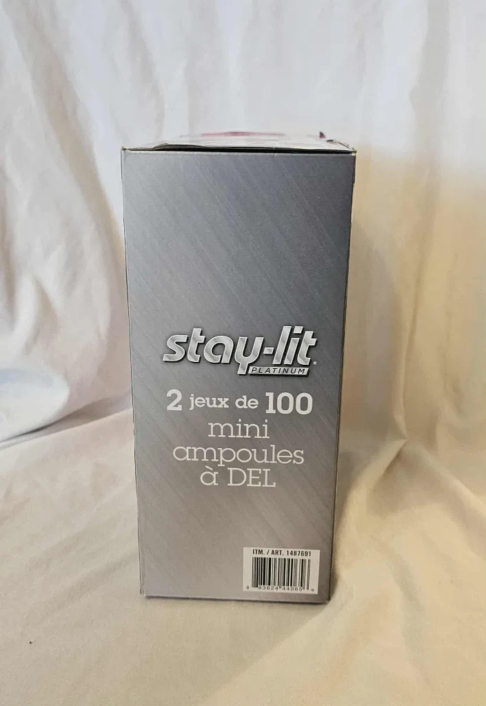 Pure White Sylvanna Stay-Lit Platinum LED Mini Lights image indicator(4)