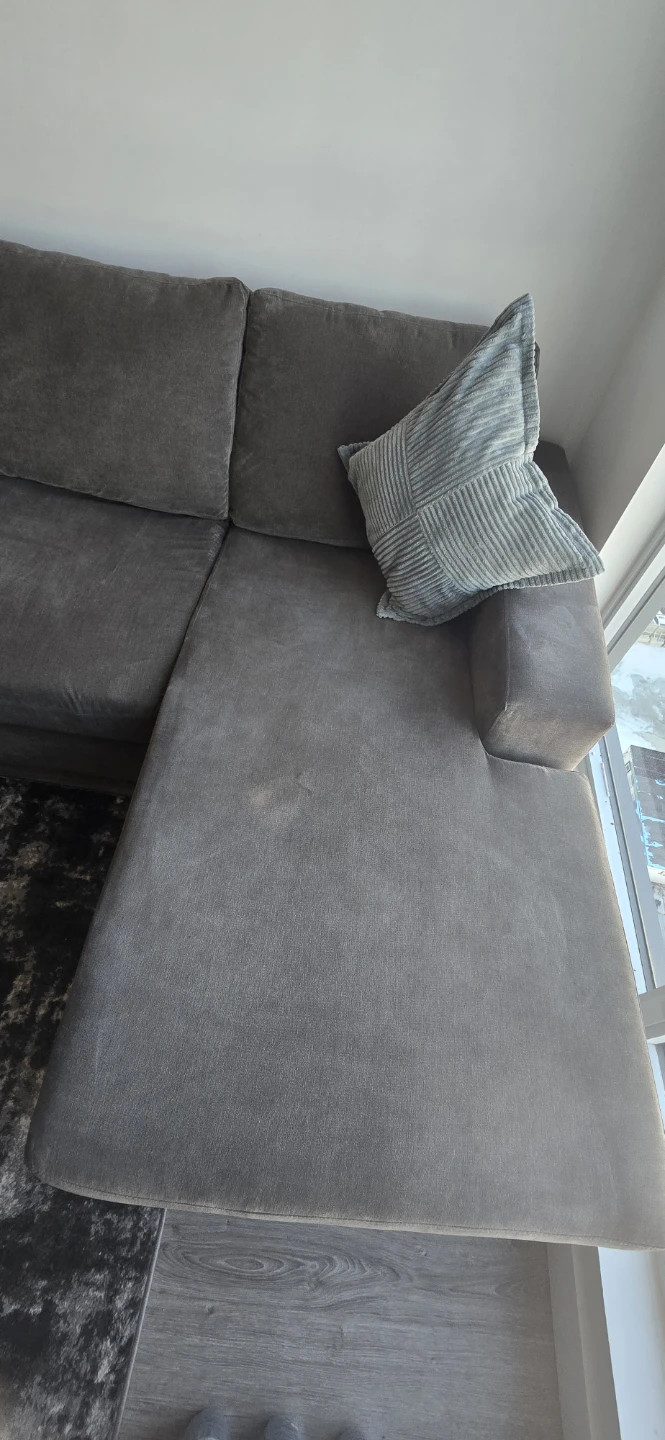 Grey Sectional Sofa with Chaise Lounge - photo 5