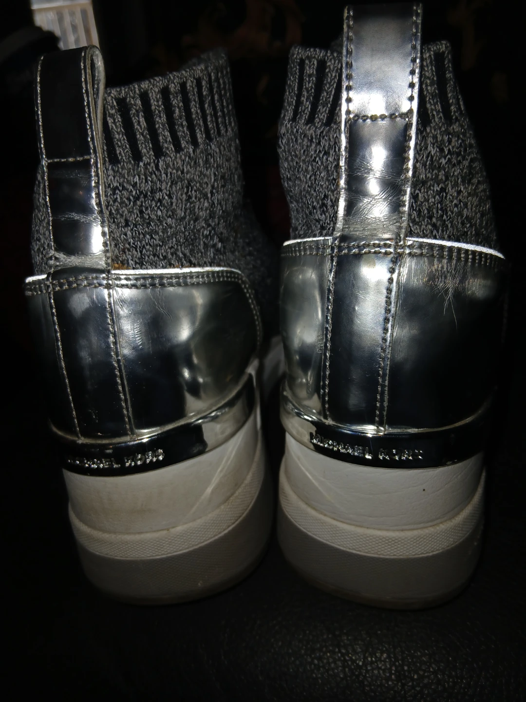 Michael Kors Grey Knit Sock Sneakers - photo 3