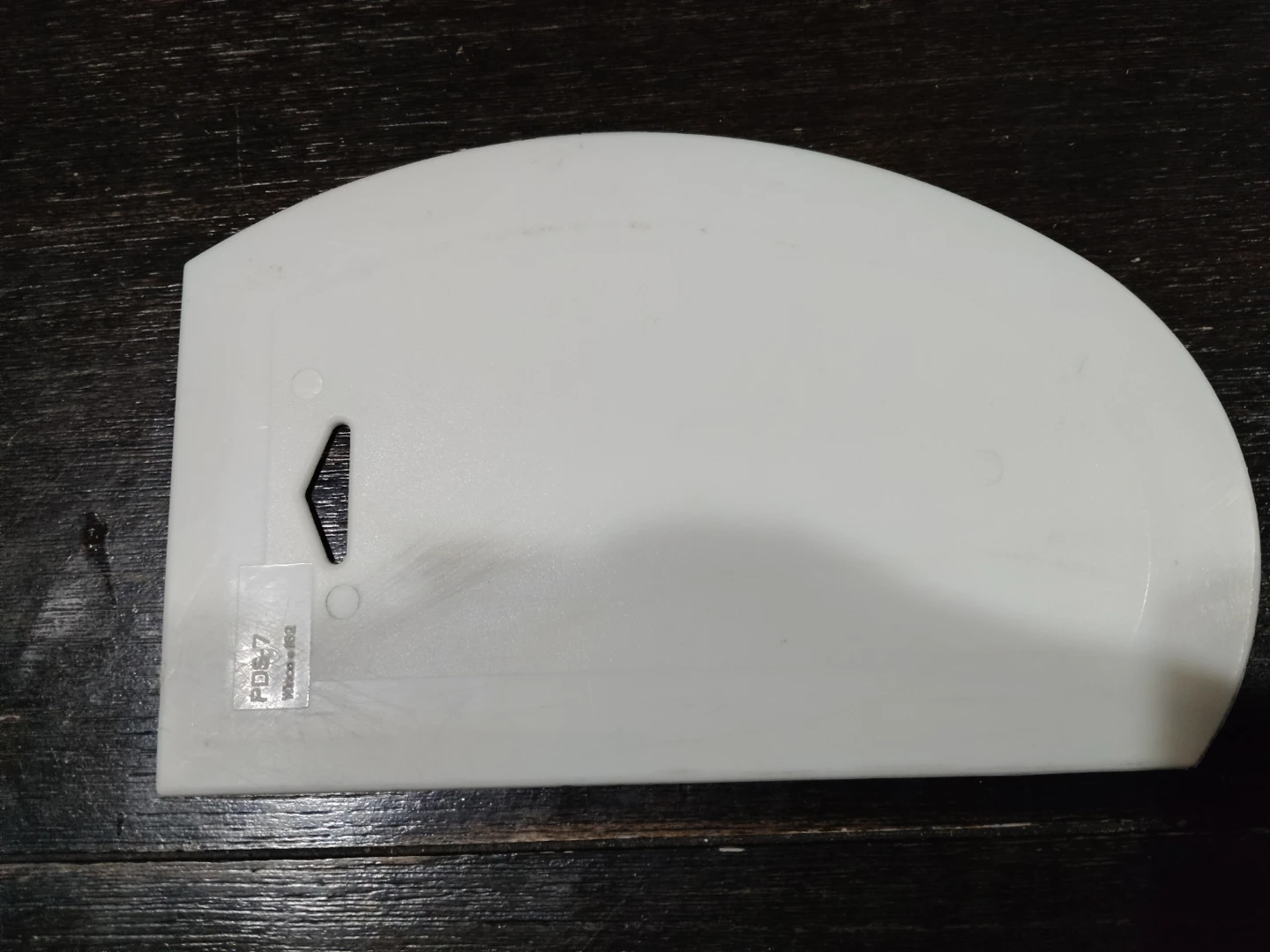 White Plastic Dough Scraper