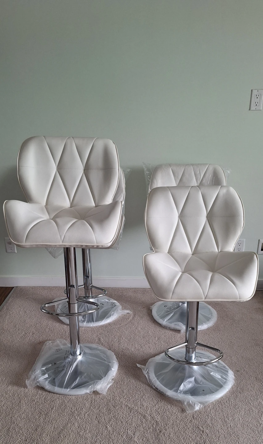 Set of New White Bar Stools - photo 2