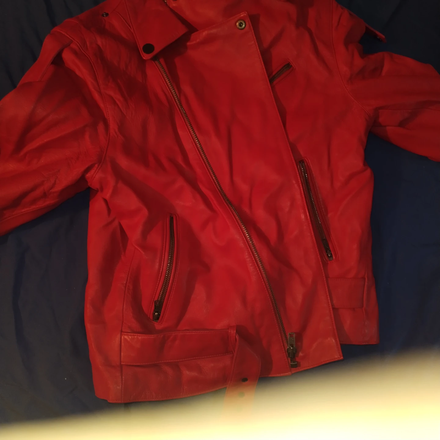Christian Reed Red Leather Jacket (Size L) - photo 5