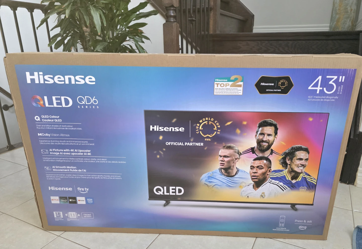 New Hisense 43" QLED QD6 Series TV - photo 4