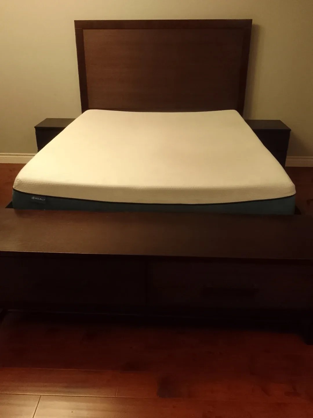 Dark Brown Dresser & Bed Frame Set