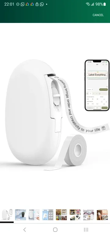 New Supvan Katasymbol E10 Label Maker - White