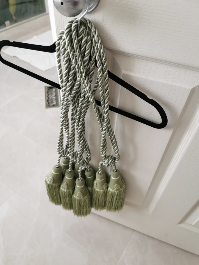 Green Tassel Curtain Tiebacks (Pair) 4 sets