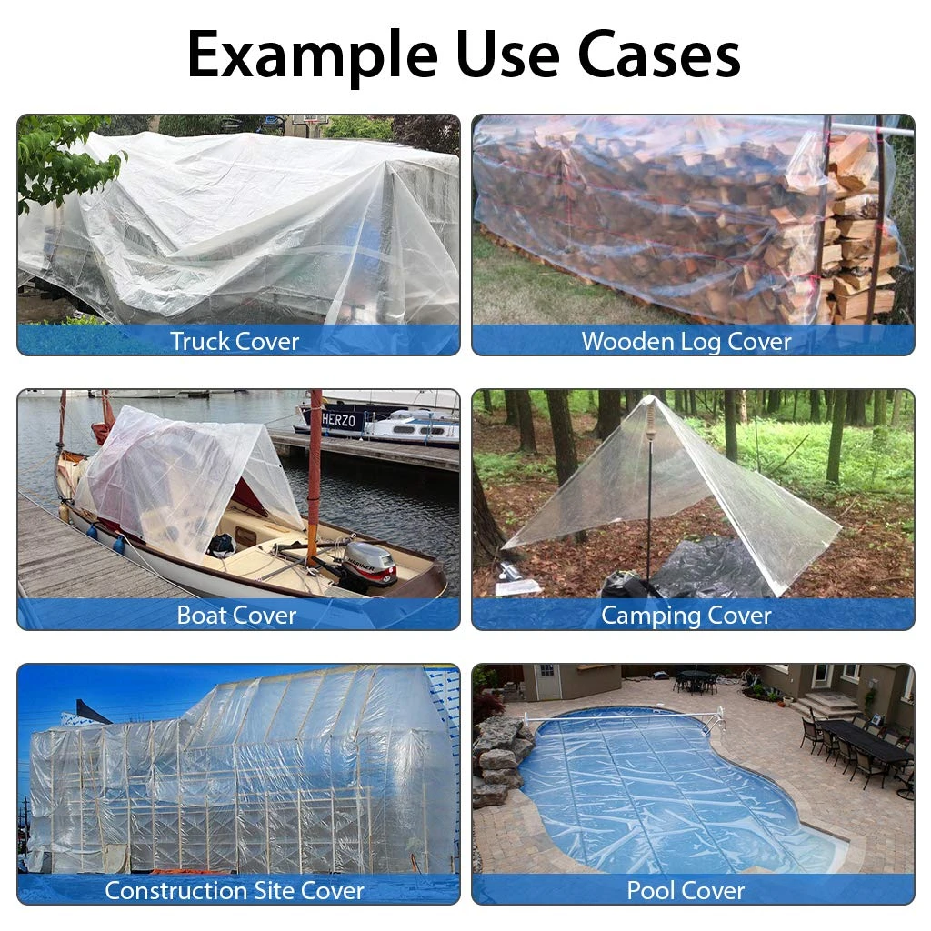 MYCS Clear Tarp – Heavy Duty – Premium Quality – 30 ft x 50 ft - photo 2