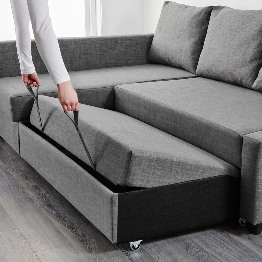 IKEA Friheten Sleeper Sectional Sofa - Charcoal image indicator(3)
