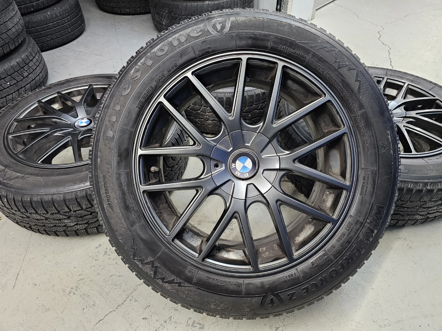 BMW X1/X3 WINTER TIRES ON ALLOY RIMS 225/60 R18