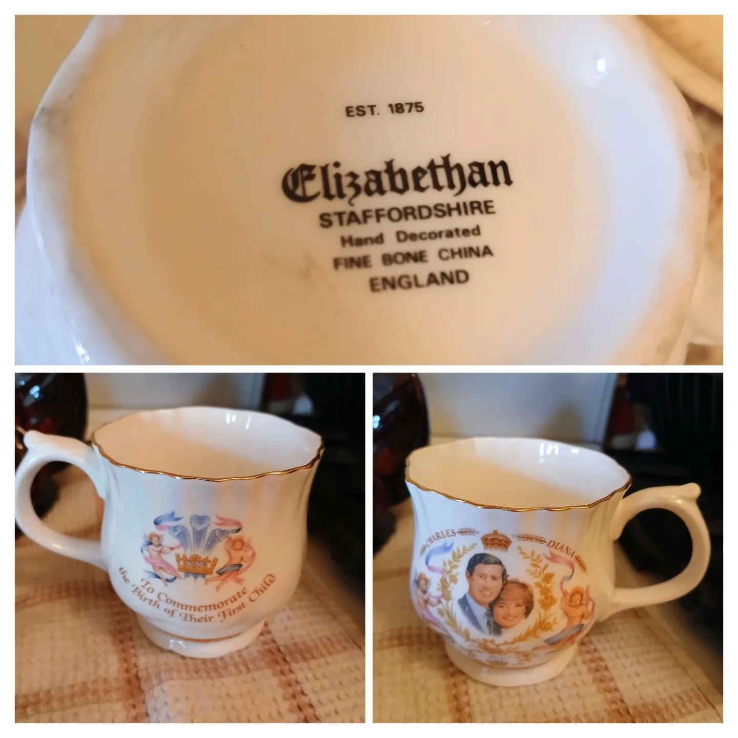 Elizabethan Staffordshire Charles & Diana Mug