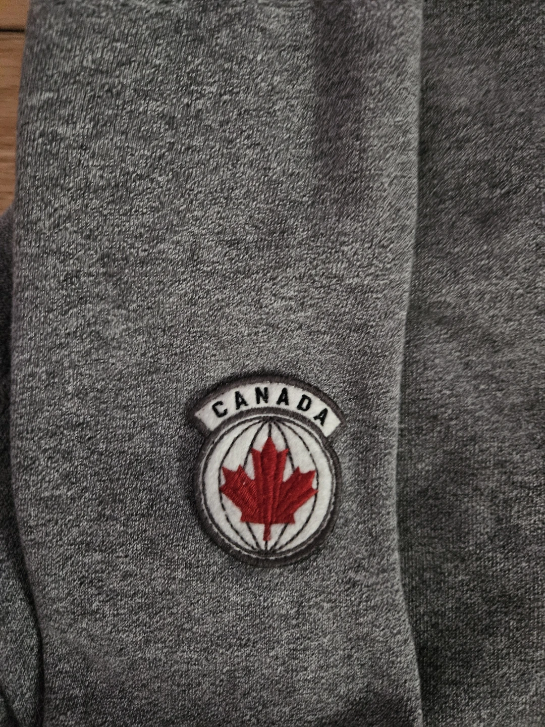 Roots Canada Grey 1/4 Zip Sweatshirt - Size M - photo 3
