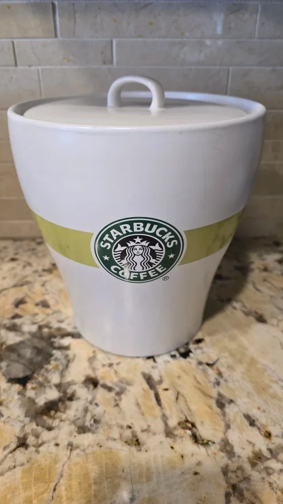 Large Starbucks porcelain container #Cleanout