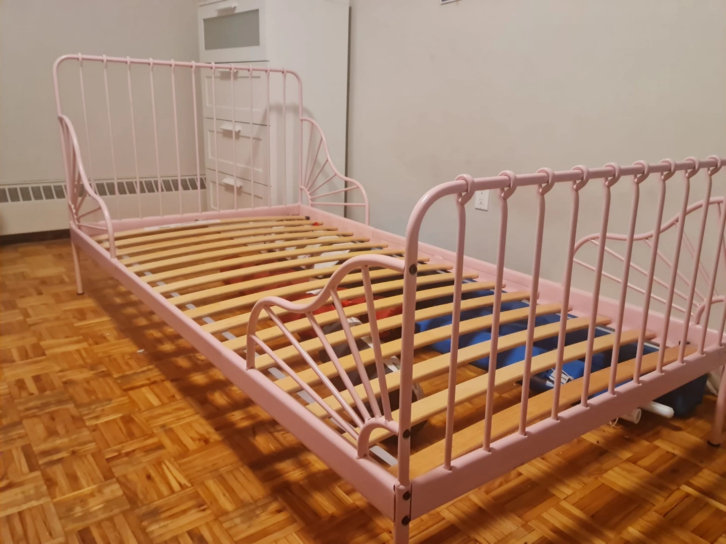 Pink Metal Bed Frame - photo 2