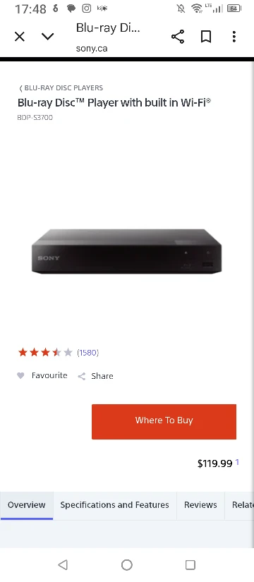 #cleanout Sony BDP-S3700 Blu-ray Disc Player - photo 2