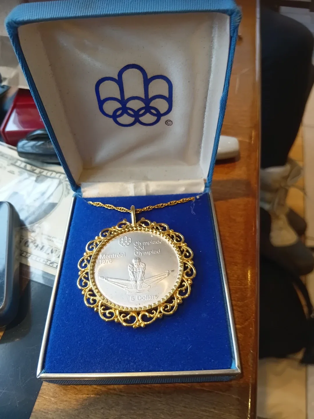 Montreal 1976 Olympics $5 Coin Pendant