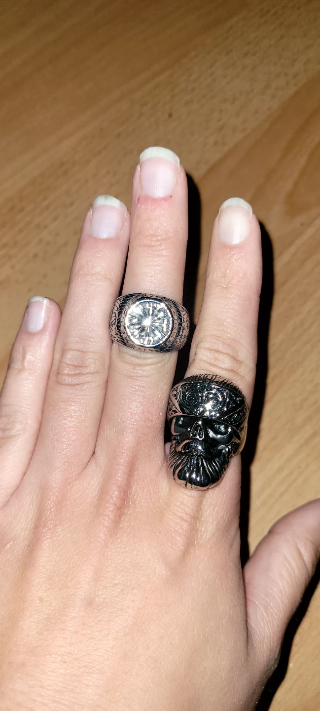 Skull and Viking style rings