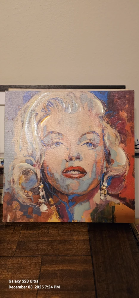 Marilyn Monroe Style Paintings 12x12inch