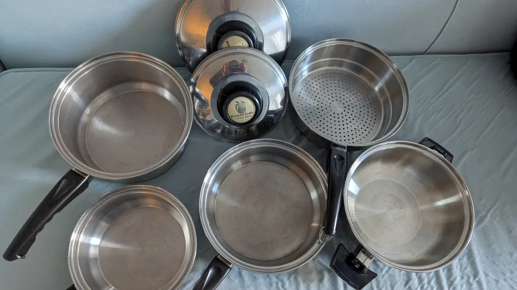 Kitchen Craft Cookware Set - Stainless Steel image indicator(2)