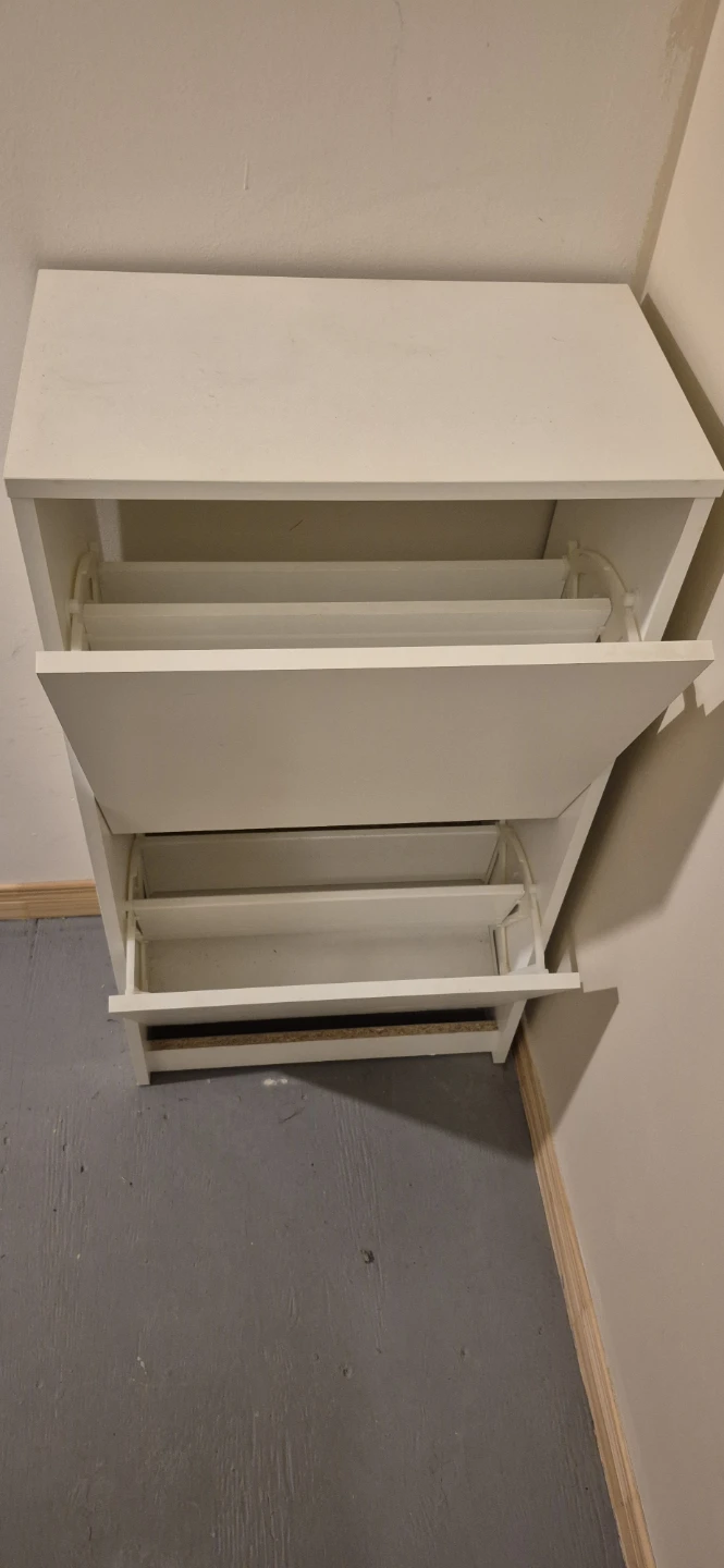 White Shoe Storage Cabinet - photo 2