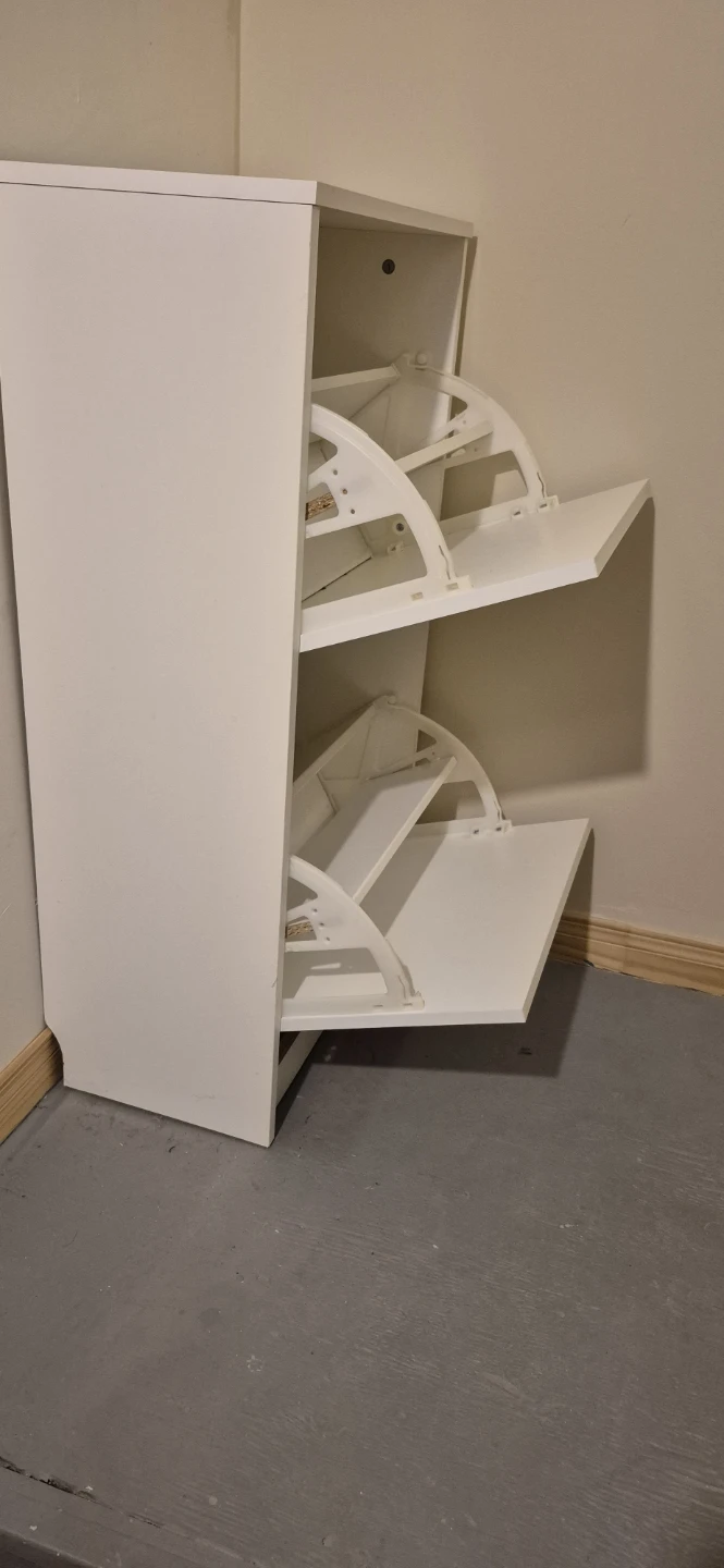 White Shoe Storage Cabinet - photo 3