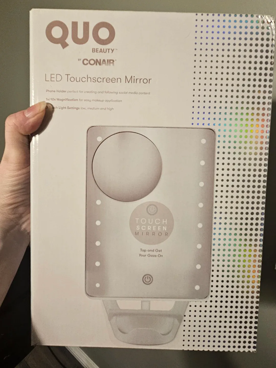 QUO by Conair LED Touchscreen Mirror - New in Box!