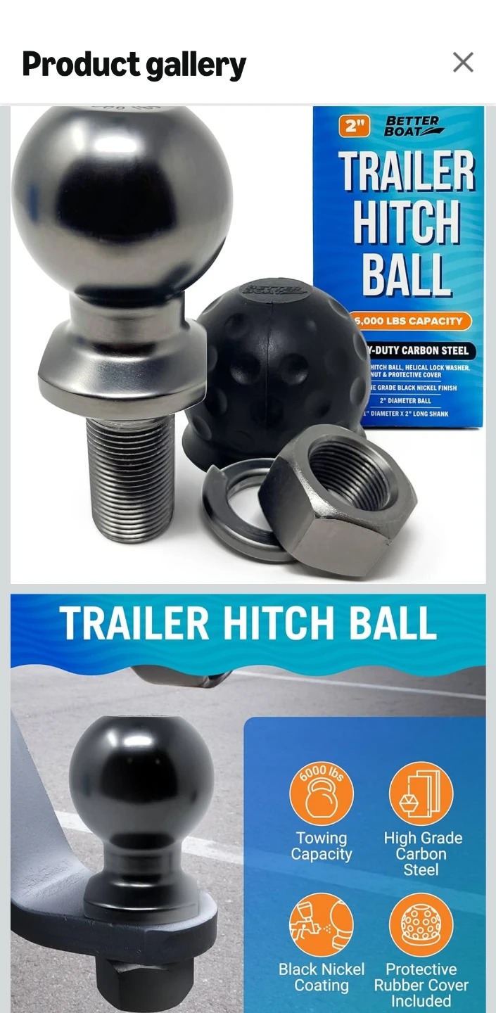 Better Boat 2" Trailer Hitch Ball - 6000 lbs - photo 2