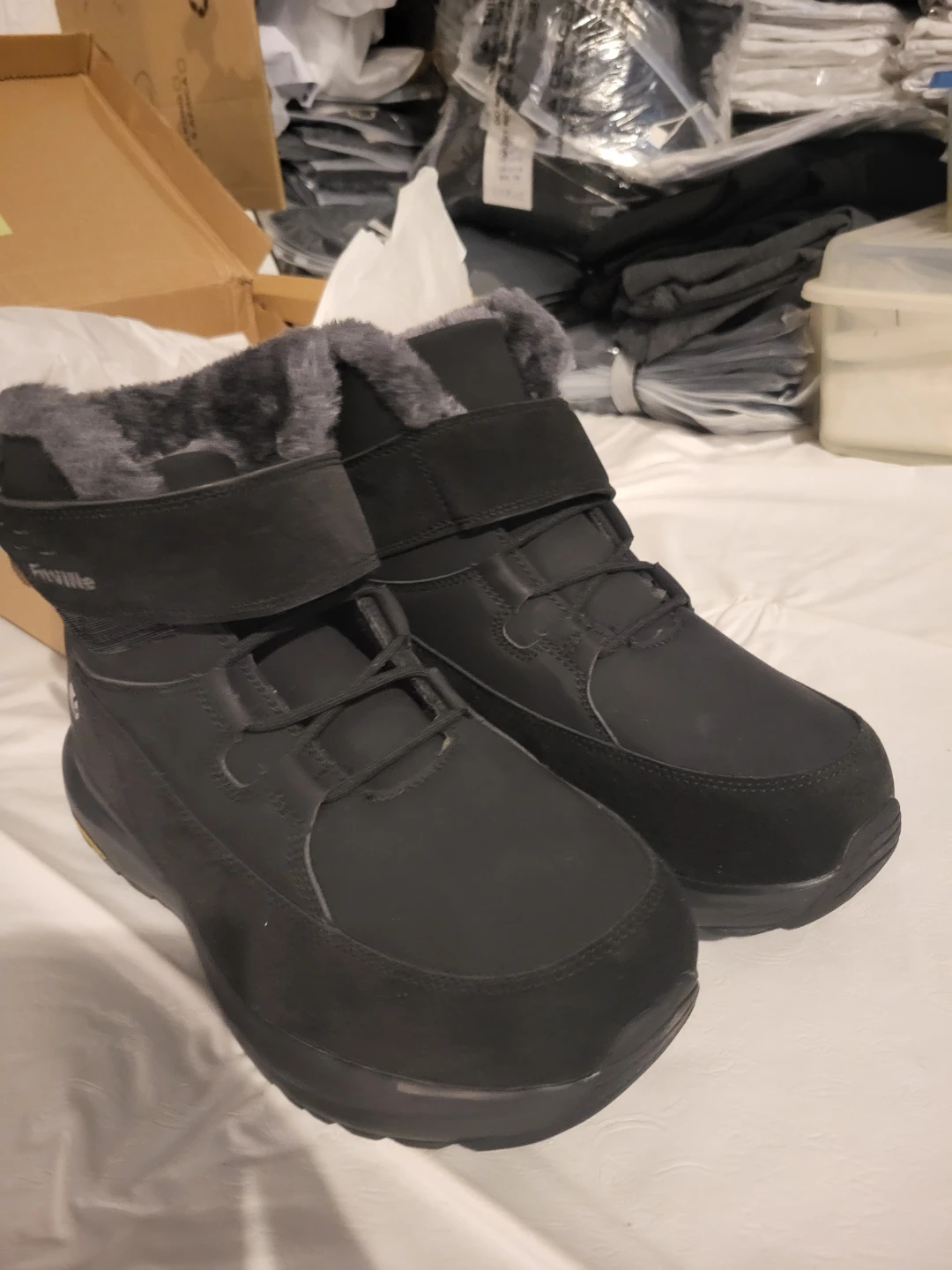 FitVille Black Winter Boots - Brand New in Box