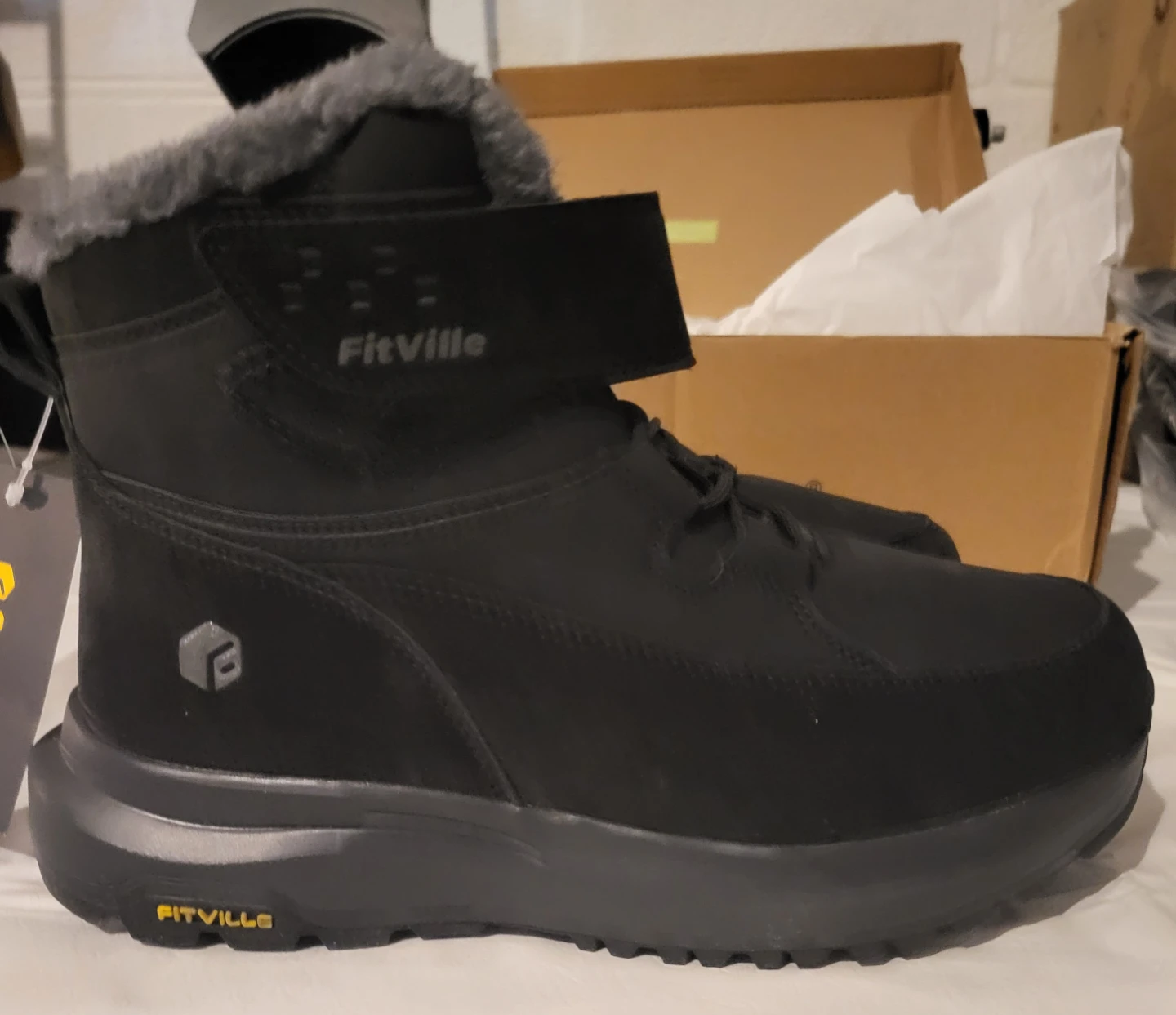 FitVille Black Winter Boots - Brand New in Box - photo 3
