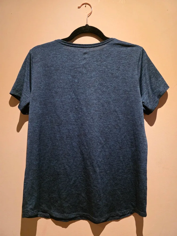 Athletic Works Blue V-Neck T-Shirt image indicator(2)