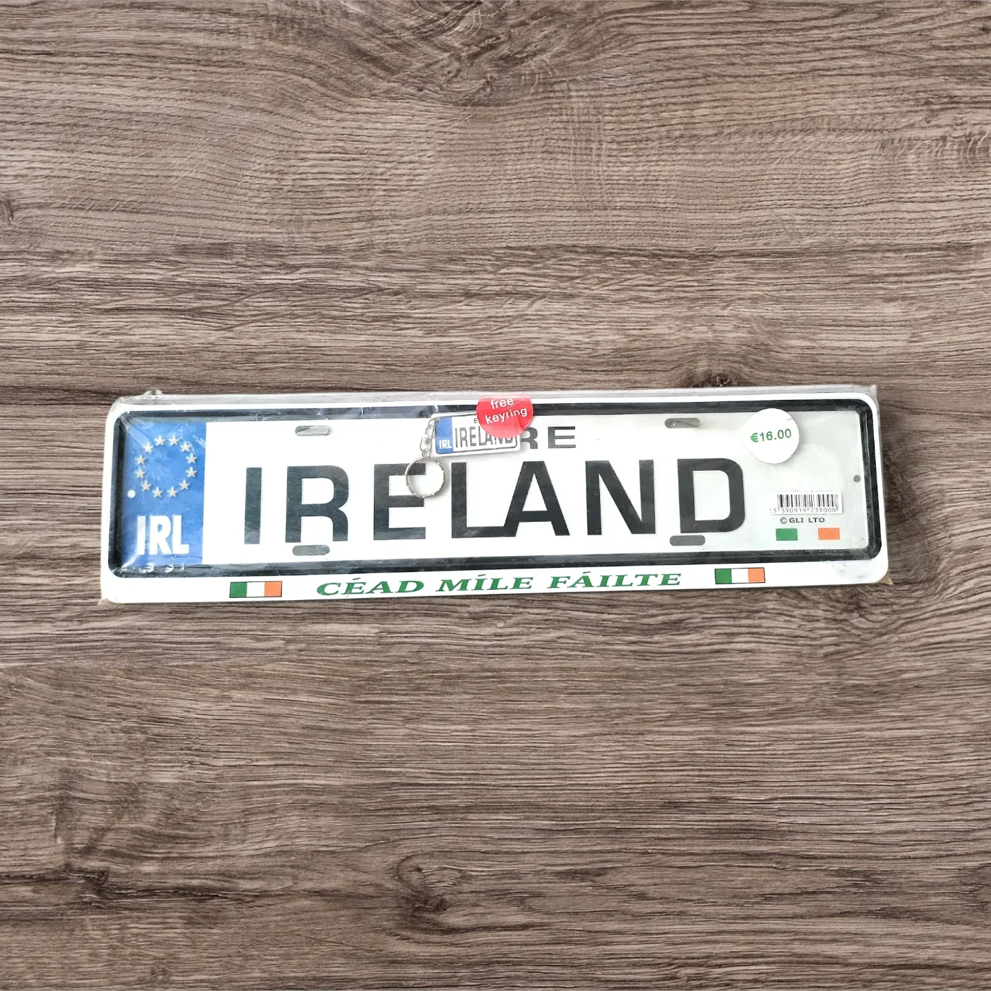 Ireland License Plate with Free Keyring - New! image indicator(2)