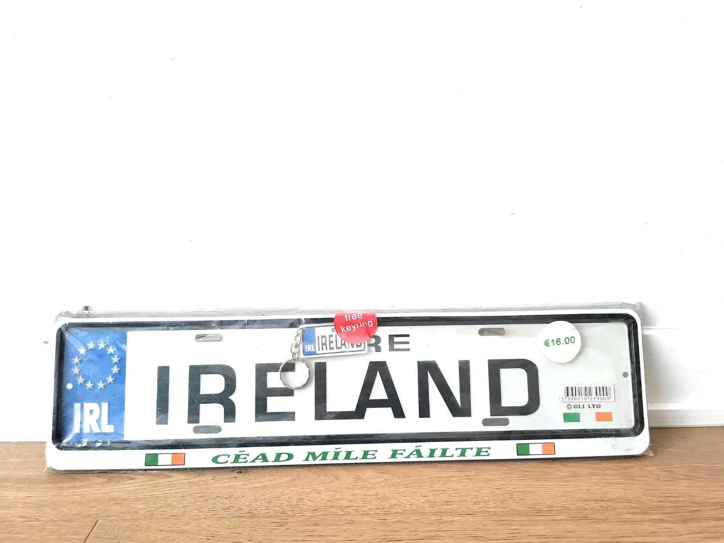 Ireland License Plate with Free Keyring - New! image indicator(6)