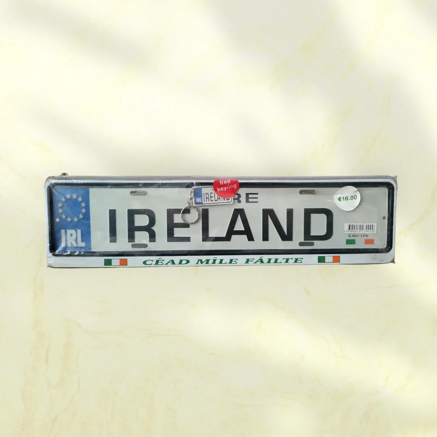 Ireland License Plate with Free Keyring - New! image indicator(7)