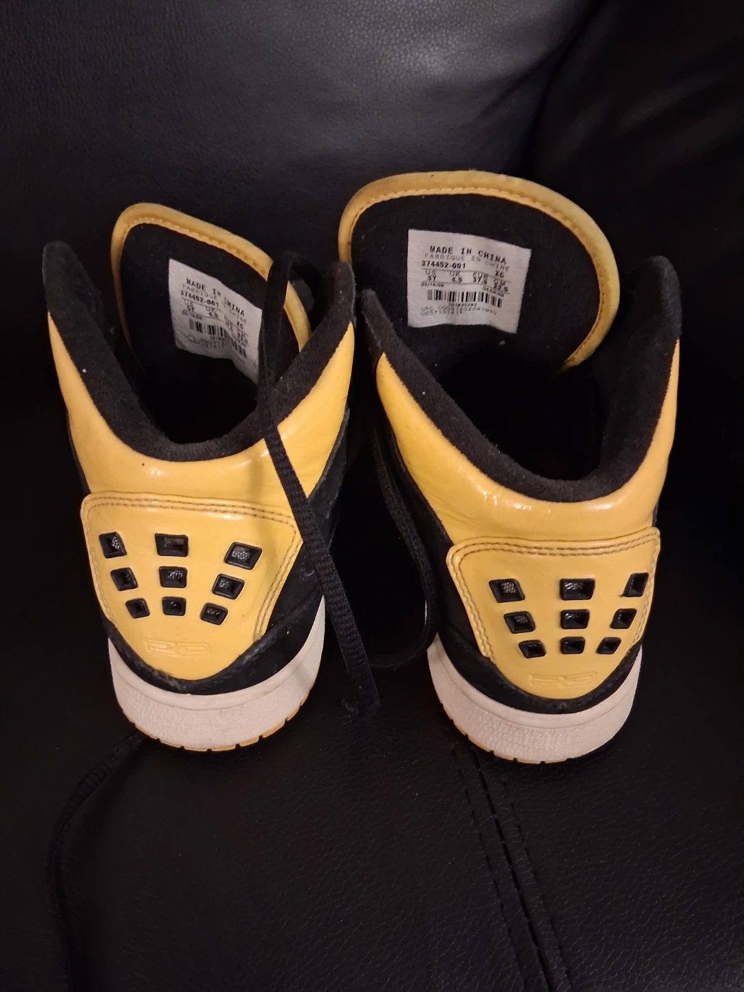 Jordan Flight 45 High Black/Yellow - photo 3