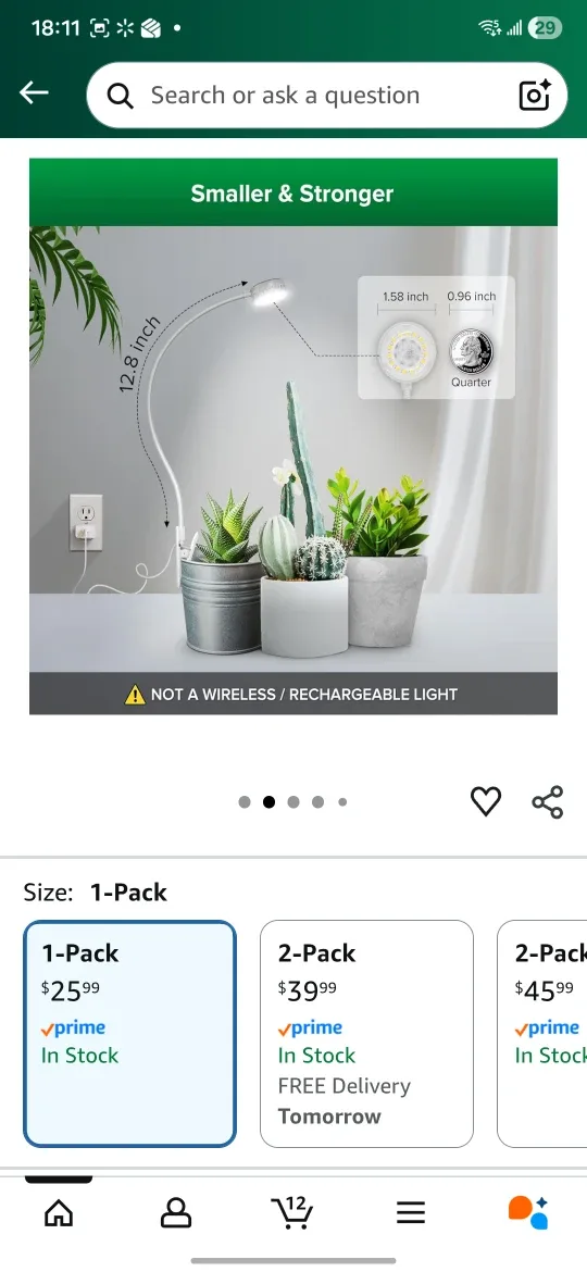 SANSI Pot Clip LED Plant Grow Light image indicator(3)