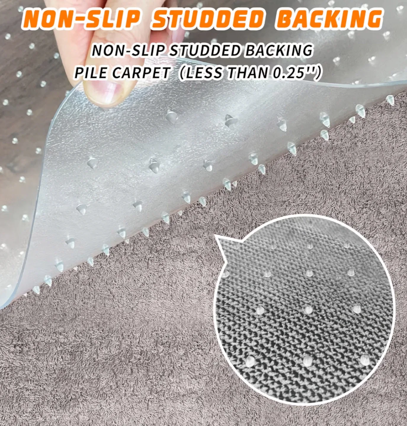 Office Chair Mat for Carpet Floors, Desk Mats 48"X36"(NEW) image indicator(2)