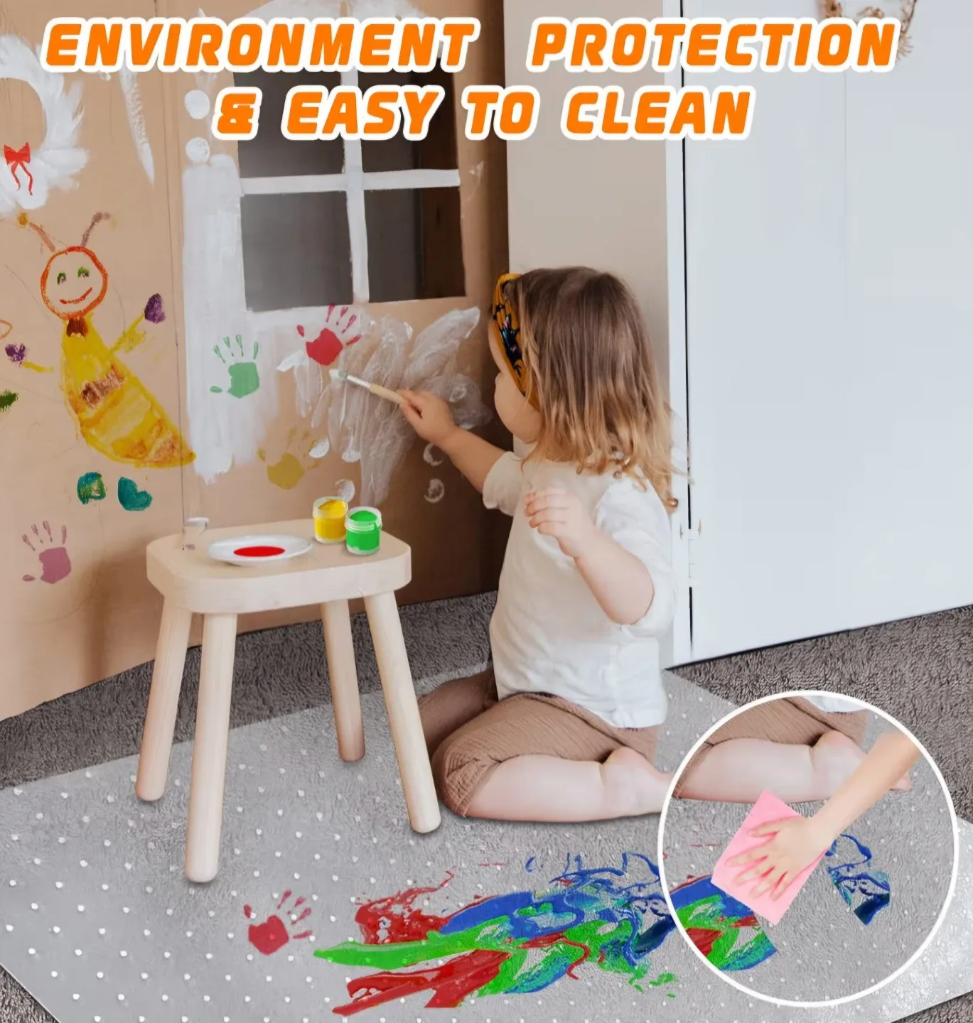 Office Chair Mat for Carpet Floors, Desk Mats 48"X36"(NEW) image indicator(4)