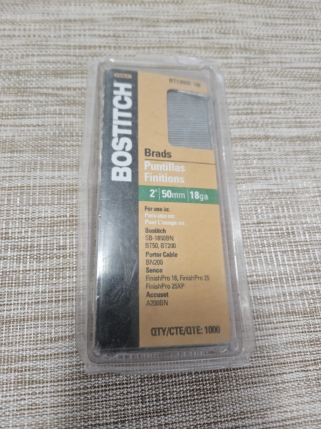 Bostitch Brads 2" 50mm 18ga