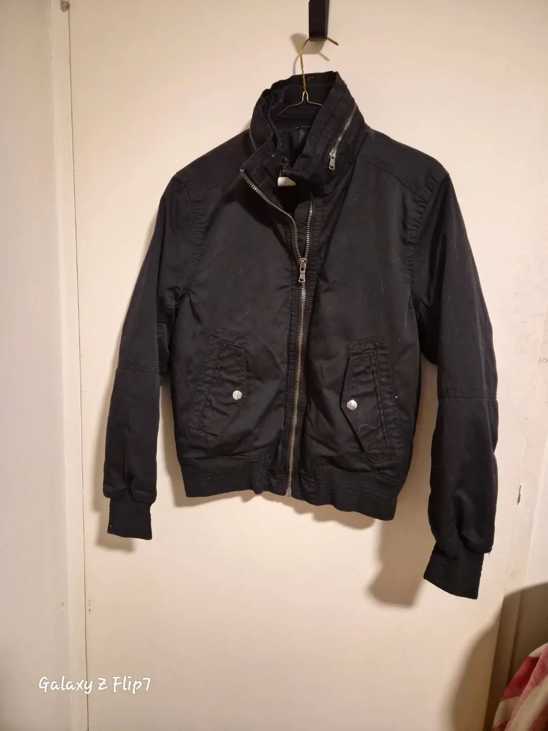 Black Bomber Jacket 36R US image indicator(3)