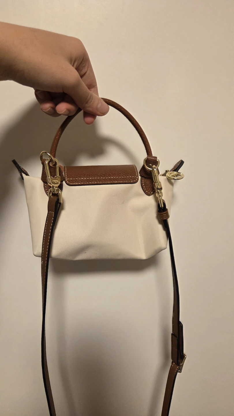 Longchamp Le Pliage Mini Cream & Brown - photo 2