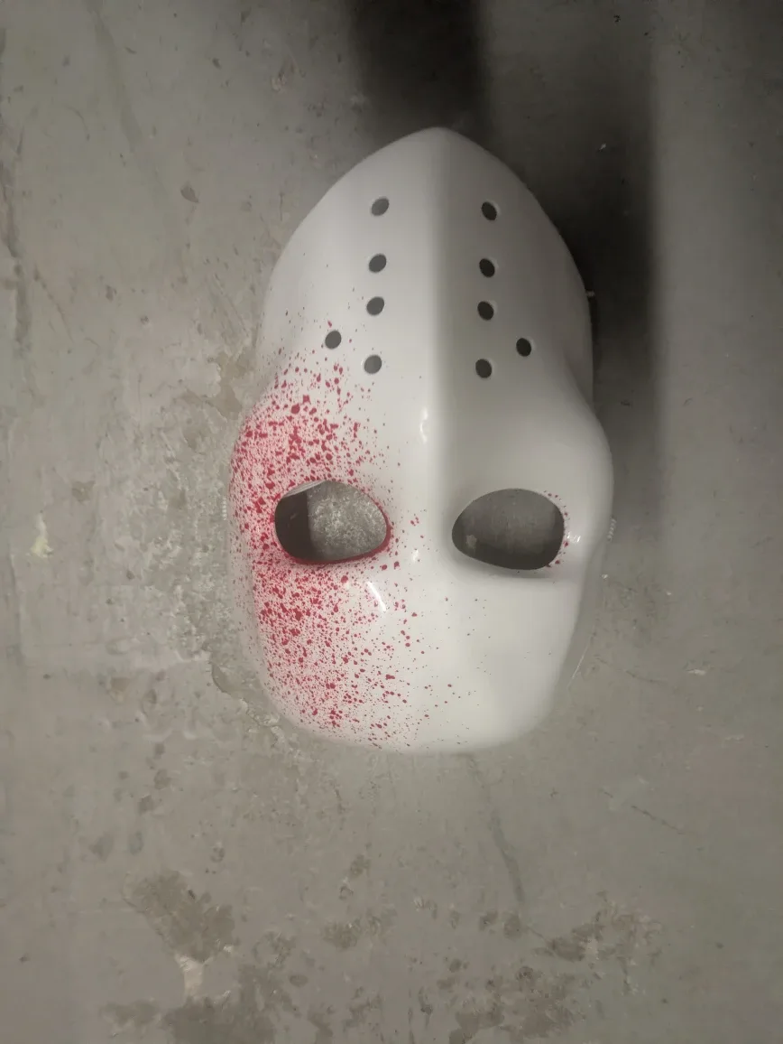 Hockey Mask - White with Red Splatter image indicator(3)